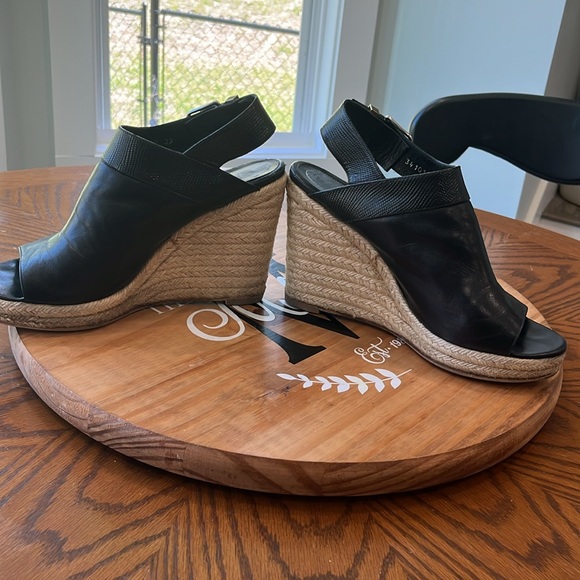 GUC Balenciaga Leather/Jute Platforms - Picture 2 of 11